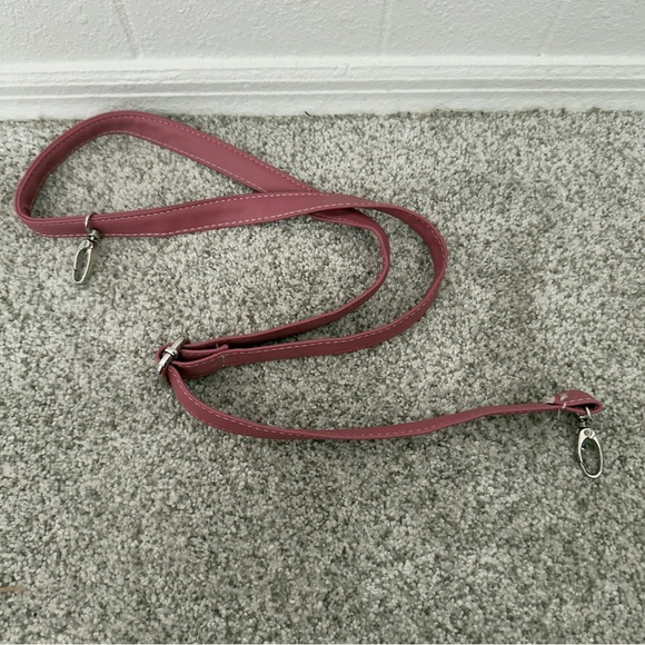 Coach Rose Pink Leather Shoulder Bag Satchel Tote Handbag Authentic OS - Picture 7 of 9